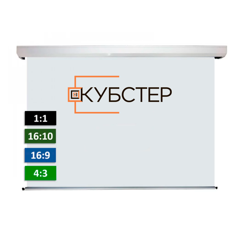 Экран проекционный КУБСТЕР SRC-T200, 200х150 см (4:3) для "Умного дома"